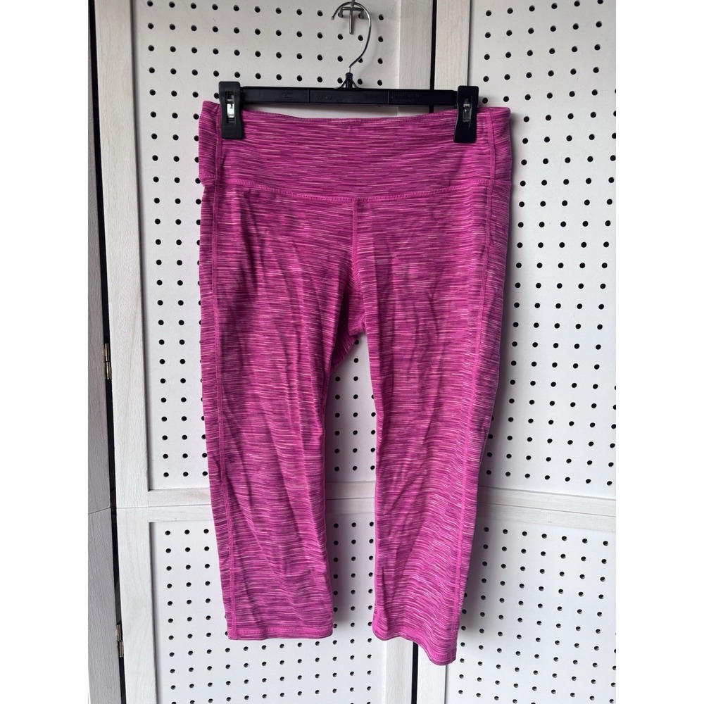 Athleta Capri Leggings Pants Yoga Athletic Women's M Hot Pink Stretch
